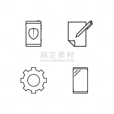 轮廓,商务,计算机图标,简单,创造力,红色,数据,安全的,男人,布置