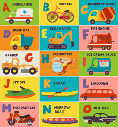 字母,过肩视角,可爱的,汽车,字母表次序,信函,英格兰,消防车,自行车,运输