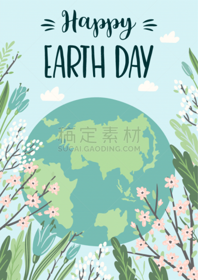 地球日,自然,矢量,模板,生物学,球体,贺卡,环境,环境保护,天气