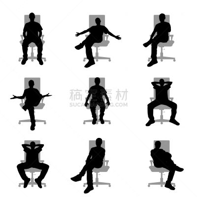 男人,办公椅,舞台,灰发,人,黑色,性格,生气,剪影,坐
