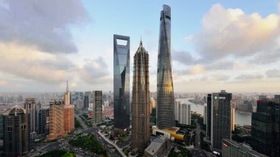 上海地标摩天大楼，中国