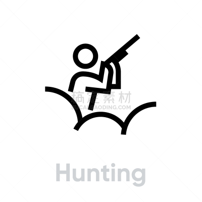hunting and shooting sport activity icon