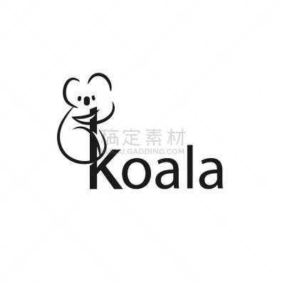 品牌名称,绘画插图,树袋熊,矢量,模板,计划书,可爱的,商务,野生动物,哺乳纲