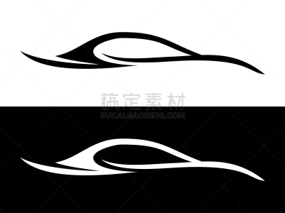 汽车,抽象,形状,黑白图片,符号,白色,商务,红色,概念,弯曲
