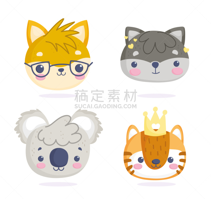 猫,浣熊,可爱的,虎,小的,卡通,树袋熊,动物,拟人
