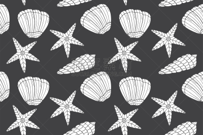 纺织品,纸,贝壳,背景,乱画,简单,轮廓,绘画插图,四方连续纹样,装饰