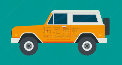 多功能车,绘画插图,矢量,简单,运动,1970-1979年图片,能源,粉饼,贞德,四驱车