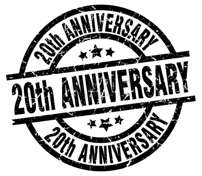 橡皮章,第二十周年,圆形,黑色,分离着色,数字20,周年纪念,白色背景,剥皮器,模板