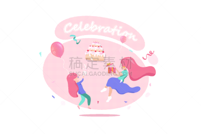 矢量,扁平化设计,人,想法,创造力,概念,可爱的,纸牌,周年纪念,请柬