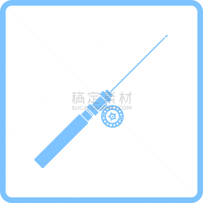 冬天,图标,钓具,分离着色,可爱的,洞,池塘,漏字板,钓鱼,收集