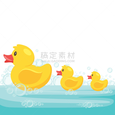 黄色,橡皮擦,橡皮鸭子,可爱的,塑胶,玩具,动物,鸟类,儿童,童年