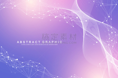点连成线,生活方式,矢量,波形,背景,绘画插图,成一排,抽象,联系,流动