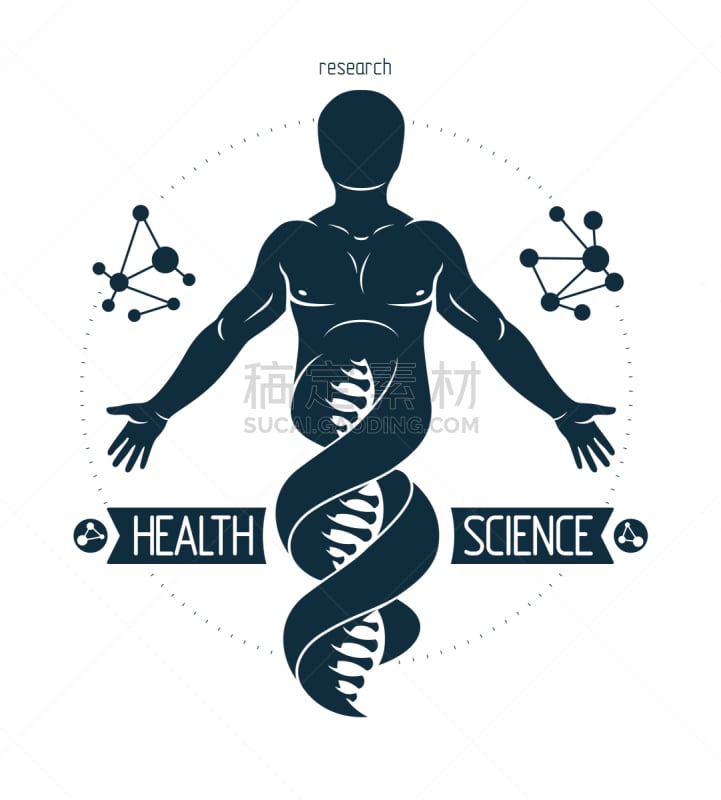 脱氧核糖核酸,插画,代表,男性,符号,接力赛,力量,生物学,微生物学,螺线