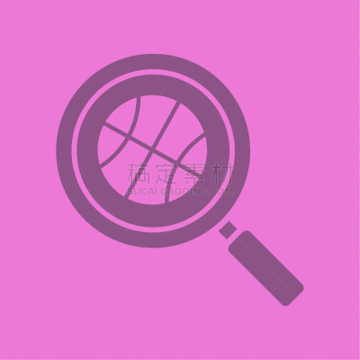 basketball game search glyph color icon