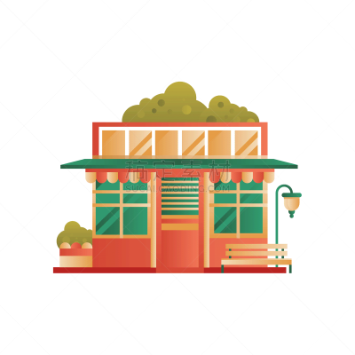 建筑业,正面视角,城市,商务,咖啡,食品杂货,小的,餐馆,窗户,复古