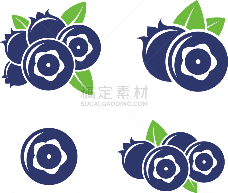 白色,蓝莓,抽象,浆果,分离着色,素食,图标集,图像,叶子,品牌名称