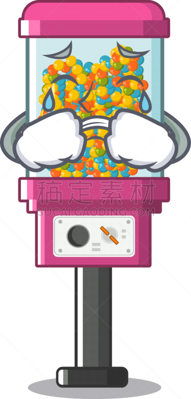 性格,糖果自动售货机,可爱的,自动售货机,红色,制造机器,鞋套机,食品,图像,哭