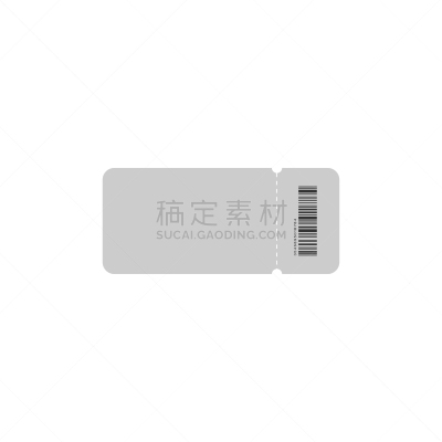 模板,矢量,绘画插图,空白的,优惠券,票,计算机图标,条形码,灰色,白色背景