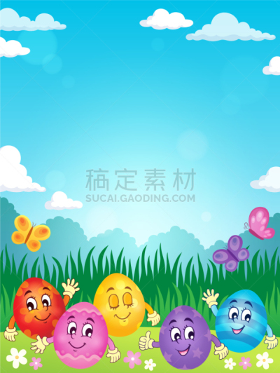 图像,化妆舞会服,两只动物,复活节彩蛋,华丽的,自然,传统,季节,复活节,庆祝