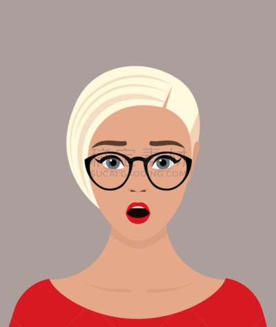 金色头发,绘画插图,公寓,背景聚焦,女孩,注视镜头,易接近性,矢量,小题大作,女人