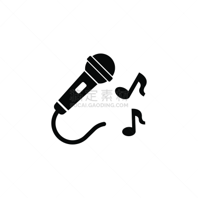 麦克风,计算机图标,音乐,矢量,卡拉OK,平坦的,唱,沟通,交流