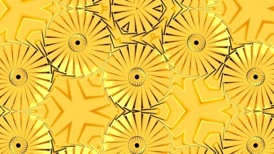 金色万花筒背景