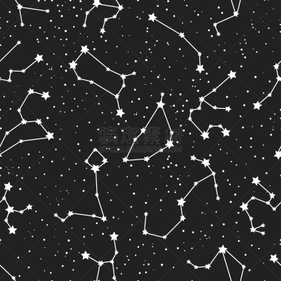四方连续纹样,绘画插图,星系,矢量,手,标志,星座,星空,分离着色,绘制