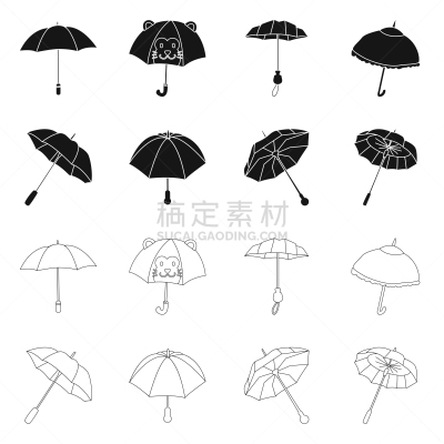 图标,关闭的,天气,保险,气象学,春天,暴风雨,设计,布置,保护