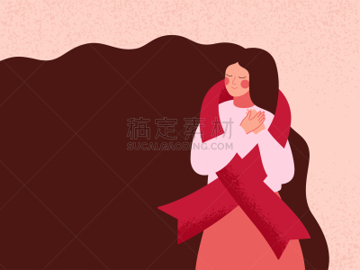 艾滋病,艾滋病警示丝带,女人,病人,艾滋病检测,十月,慈善捐赠,循环元素,仅一个女人,白昼