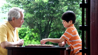 中国象棋祖父母和孙子