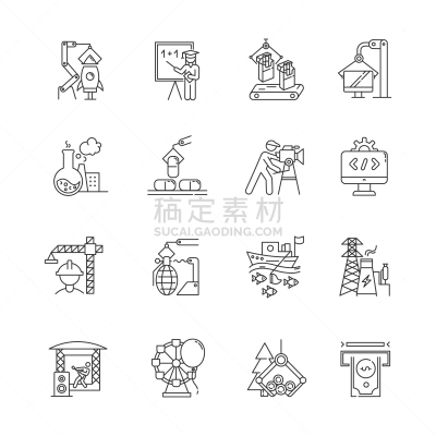 工业,轮廓,矢量,技术,符号,计算机图标,细的,绘画插图,服务