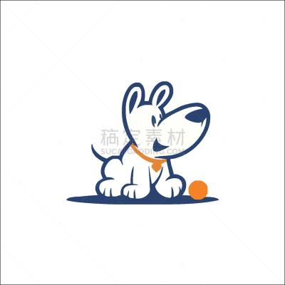 logo cartoon dog