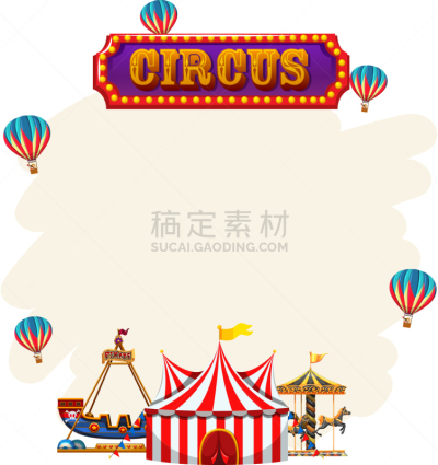 模板,马戏团,信函,分离着色,愉悦,空白的,图像,赛会场所,设计