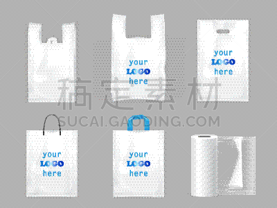 白色,塑胶,购物袋,概念,图像,模板,皱纹,矢量,运送