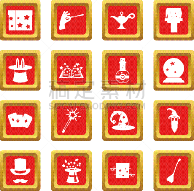 红色,魔术,计算机图标,舞台,分离着色,秘密,药剂,幻想,图像,收集