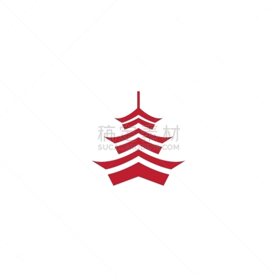 绘画插图,宝塔,建筑体,传统,泰国,著名景点,品牌名称,屋顶,背景,夏天