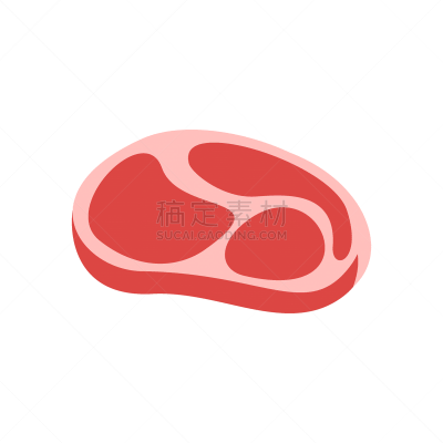简单,绘画插图,肉,矢量,牛排,蔬菜,块状,食品,食品杂货