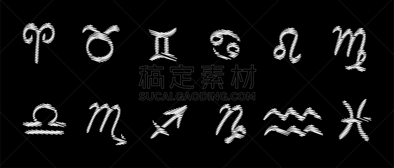 符号,矢量,标志,月,十二生肖,动物,鱼类,运气,图标集,射手座