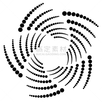 圆形,漩涡形,螺线,几何形状,白色,黑色,式样,点染,同心,缠绕