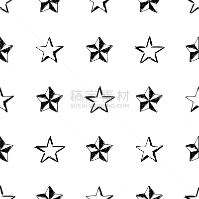 乱画,星形,白色,夜晚,太空,矢量,绘制,设计,复古
