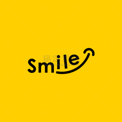 smile logo for banner design and elegant template