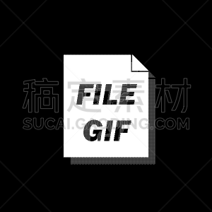 GIF动图,平坦的,图标,分离着色,数据,计算机,文字,概念,文档
