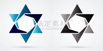 华贵,以色列,插画,极简构图,星形,象,模板,品牌名称,阴影