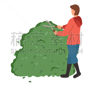 专业人员,植物,园艺,男人,草坪,景观设计,白色人种,草,春天,塑造