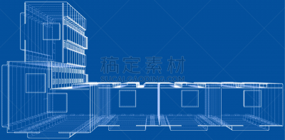 线框模型,建筑业,矢量,线条,蓝图,三维图形,草图,绘画插图,建筑