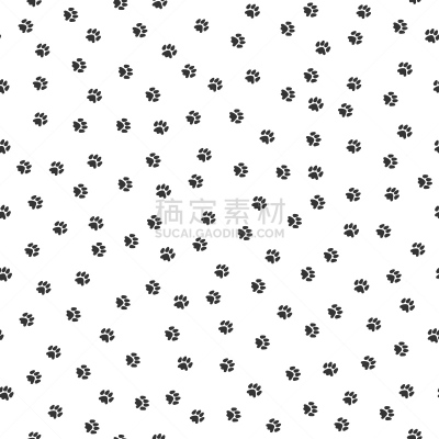 四方连续纹样,黑色,宠物,爪子,背景,狗,猫,家畜,脚印,剪影