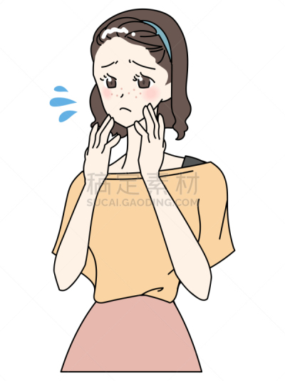 青年女人,绘画插图,纯净,肖像,玷污的,面部按摩,仅女人,仅一个女人,半身像,美容
