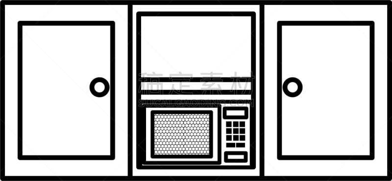微波炉,木制,架子,厨房,食品,技术,烤炉,支架,草图,办公室