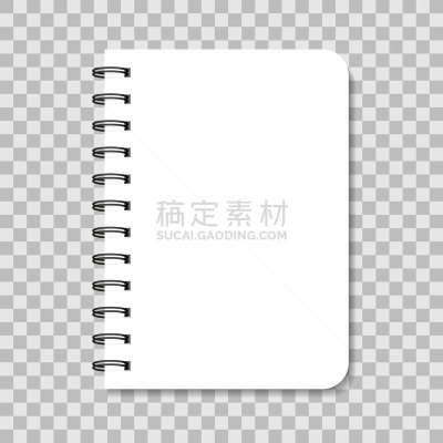空白的,螺线,文档,笔记本,背景,日记,活页夹,矢量,覆盖