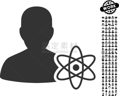 物理学家,科学,计算机图标,职业,理论设计标签,专门技术,发明家,智慧,男人,奖励